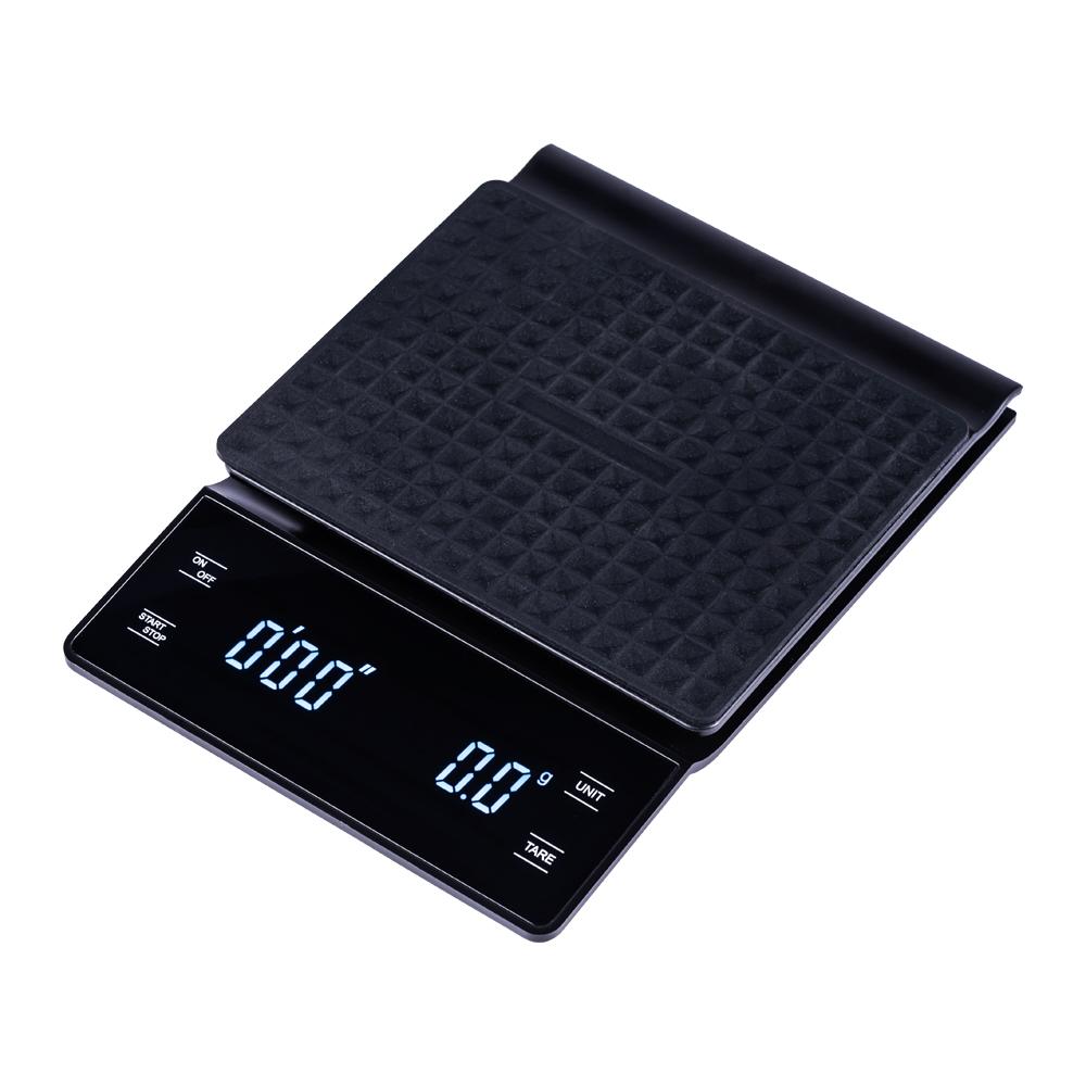 Touch Screen Coffee Scale with Timer & Heat Mat