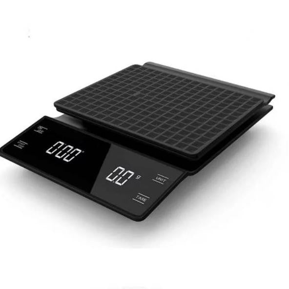 Touch Screen Coffee Scale with Timer & Heat Mat