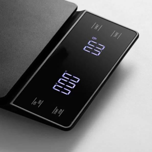 Touch Screen Coffee Scale with Timer & Heat Mat